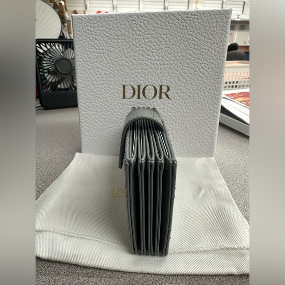 Dior Lady Dior Jasmine Card Holder Gray - Picture 3 of 6